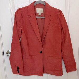 Hinge Women's Corduroy Blazer - Coral